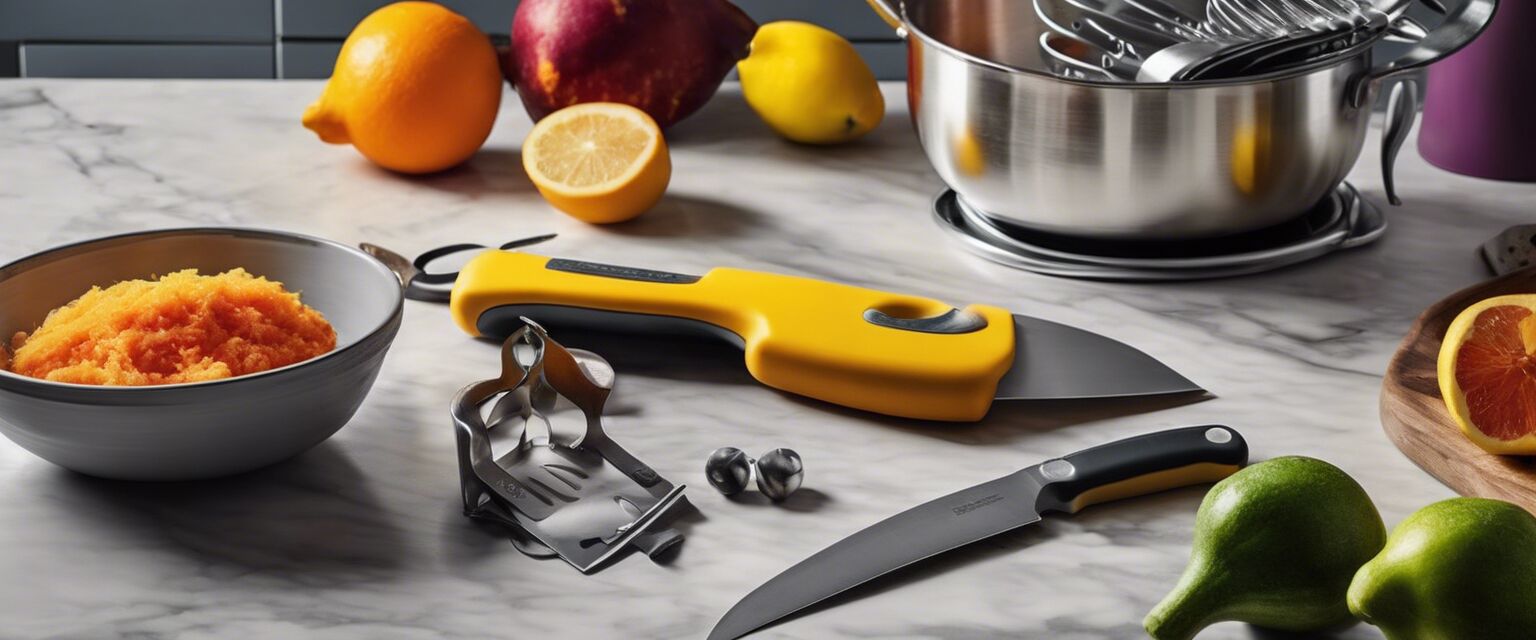 Assortment of kitchen gadgets