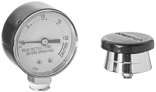 Pressure cooker gauge and weight regulator.