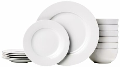 Amazon Basics 18-Piece Kitchen Dinnerware Set